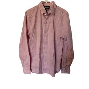 Bonobos Tailored Slim Fit Pink and Grey Plaid L